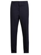 Ami Carrot-fit Wool-twill Trousers