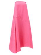 Marques'almeida - Strapless Satin Dress - Womens - Pink