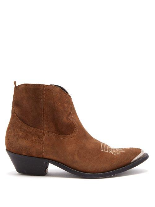 Matchesfashion.com Golden Goose Deluxe Brand - Young Suede Ankle Boots - Womens - Tan