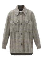 Matchesfashion.com Isabel Marant Toile - Garvey Wool-herringbone Shirt Jacket - Womens - Beige