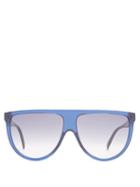 Matchesfashion.com Celine Eyewear - Shadow Aviator D Frame Acetate Sunglasses - Womens - Navy