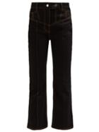 Matchesfashion.com Ellery - Presentism High Rise Flared Jeans - Womens - Black
