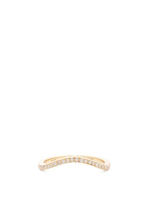 Matchesfashion.com Sophie Bille Brahe - Grace Diamond & 18kt Gold Ring - Womens - Gold