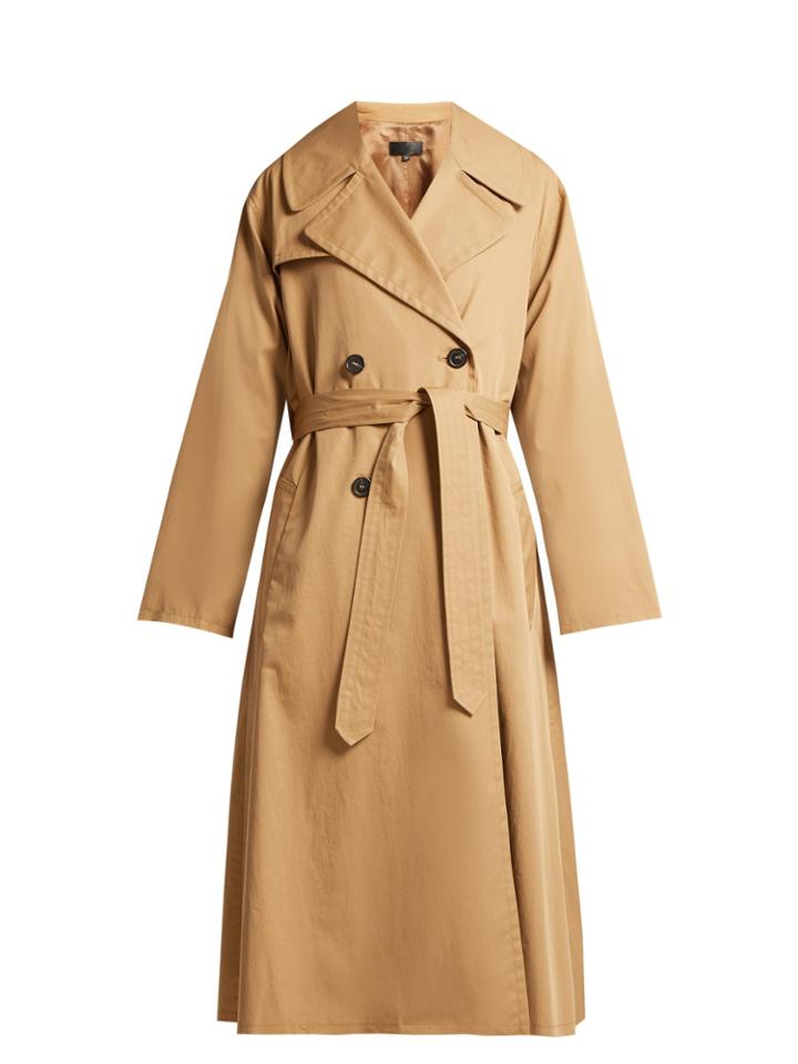 Nili Lotan Topher Belted Cotton-gabardine Trench Coat