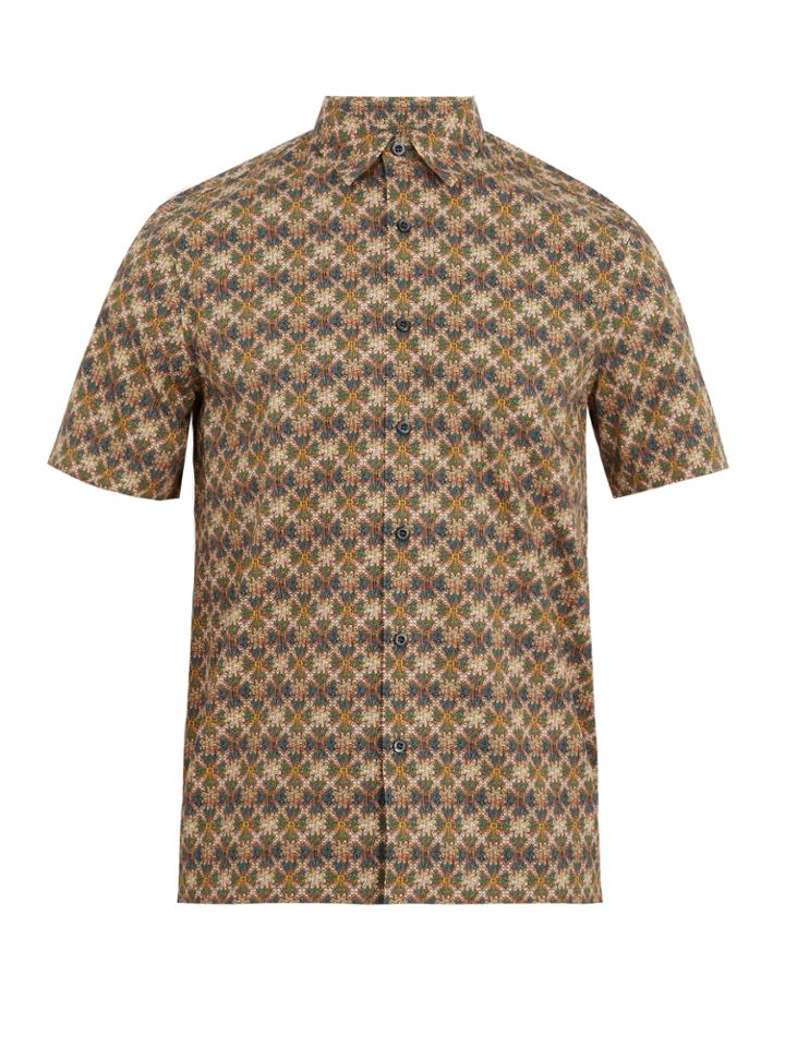 Prada Floral-print Cotton Shirt