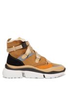 Matchesfashion.com Chlo - Sonnie Raised Sole High Top Trainers - Womens - Tan Multi