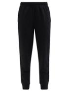 Burberry - Stephan Check-panel Jersey Track Pants - Womens - Black