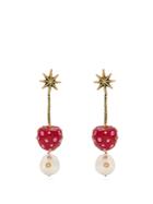 Gucci Cherry And Pearl Crystal-embellished Earrings
