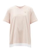Matchesfashion.com Adidas By Stella Mccartney - Oversized Logo-print Organic-cotton T-shirt - Womens - Light Pink
