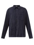 Acne Studios - Satlent Cotton-blend Corduroy Shirt - Mens - Navy