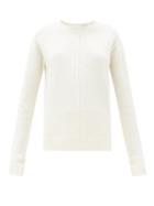 Matchesfashion.com The Row - Annegret Round-neck Cashmere-blend Sweater - Womens - White