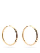 Matchesfashion.com Harwell Godfrey - Sapphire & 18kt Gold Hoop Earrings - Womens - Multi