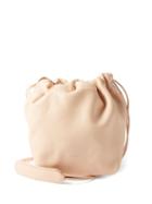 Jil Sander - Drawstring Small Leather Cross-body Bag - Womens - Light Pink