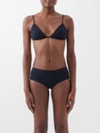 The Row - Fontini Triangle Bikini Top - Womens - Navy