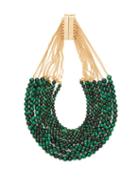 Matchesfashion.com Rosantica By Michela Panero - Esplosione Quartz Bead Necklace - Womens - Green Multi