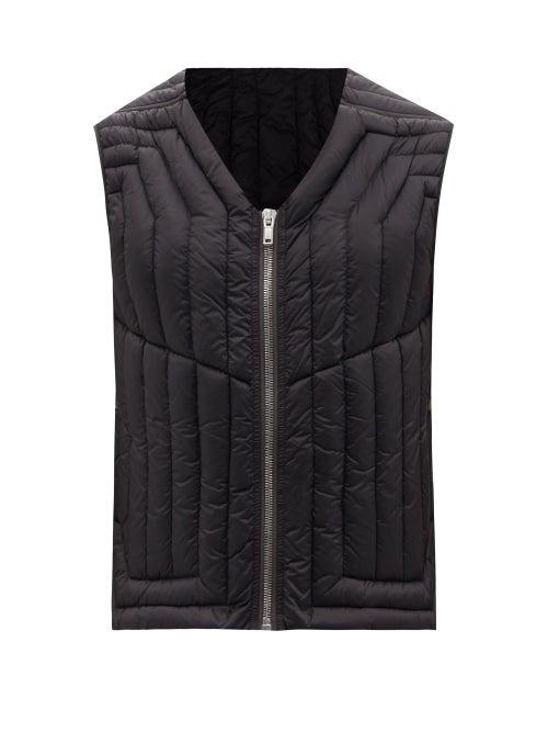 Rick Owens - Quilted Down Gilet - Mens - Black