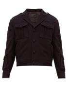 Matchesfashion.com Prada - Patch Pocketed Virgin Wool Felt Jacket - Mens - Black