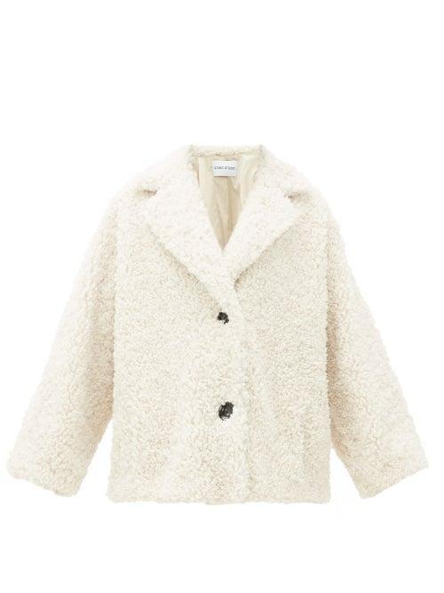 Matchesfashion.com Stand Studio - Merilyn Faux Shearling Coat - Womens - Ivory