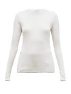 Matchesfashion.com Gabriela Hearst - Browning Rib Knitted Cashmere Top - Womens - Ivory Multi