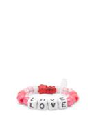 Matchesfashion.com Lauren Rubinski - Love Beaded Bracelet - Womens - Pink