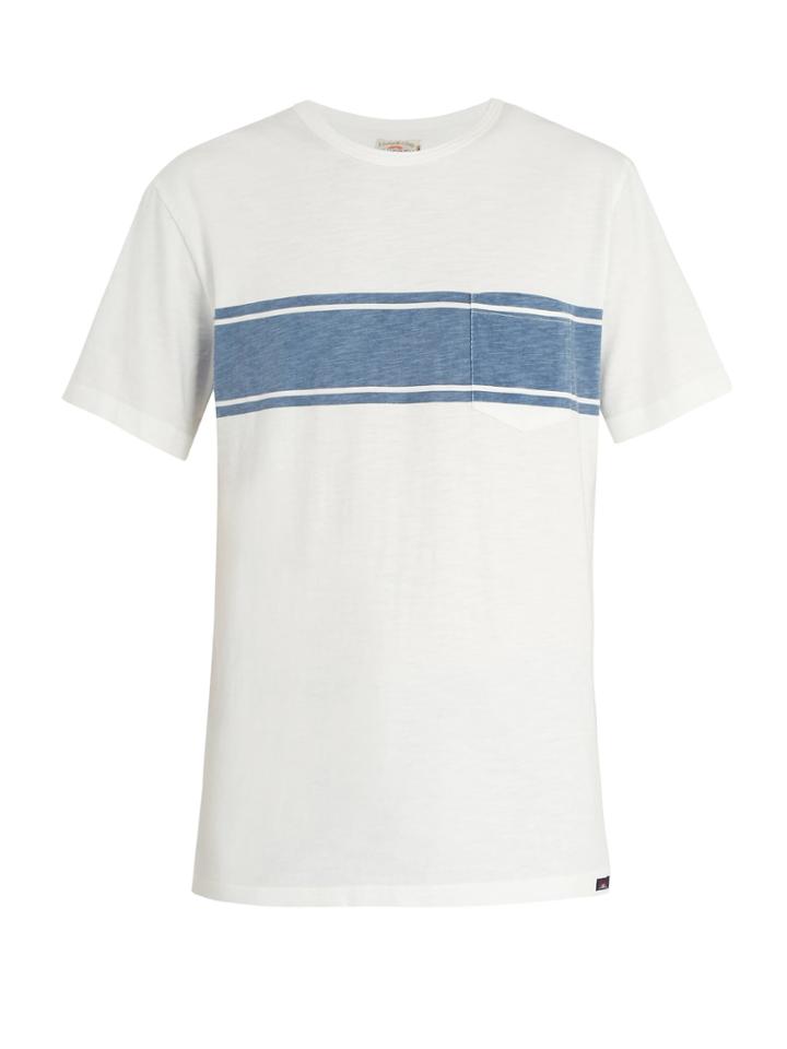Faherty Surf Striped Cotton T-shirt