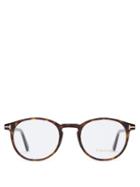 Matchesfashion.com Tom Ford Eyewear - Tortoiseshell Round Frame Glasses - Mens - Tortoiseshell