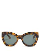 Matchesfashion.com Karen Walker Eyewear - Northern Lights Cat Eye Acetate Sunglasses - Womens - Tortoiseshell