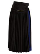 Colville Tie-waist Pleated Wrap Skirt