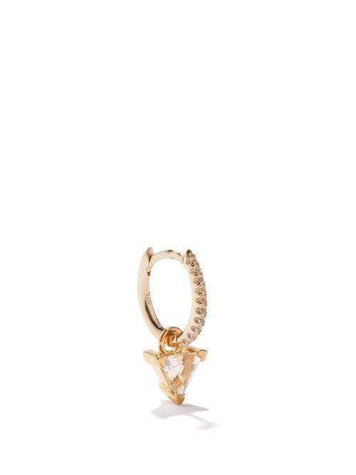 Otiumberg - Topaz, Quartz & 9kt Recycled-gold Single Earring - Womens - Yellow Gold