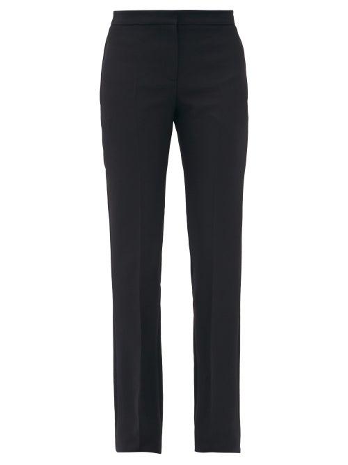 Matchesfashion.com Alexander Mcqueen - Slim-leg Wool-blend Twill Trousers - Womens - Black