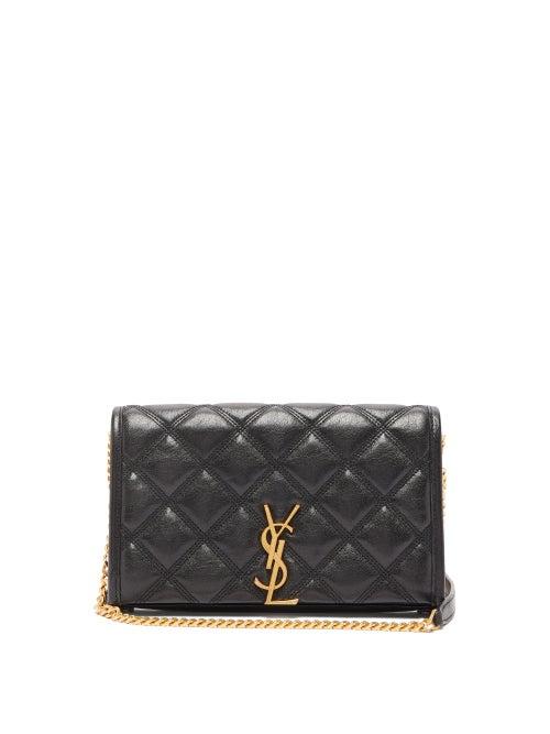 Matchesfashion.com Saint Laurent - Becky Quilted Leather Cross Body Bag - Womens - Black
