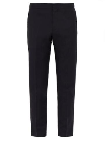Matchesfashion.com Salle Prive - Seph Relaxed Wool Blend Trousers - Mens - Navy