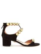 Samuele Failli Jane Stud-embellished Suede Sandals