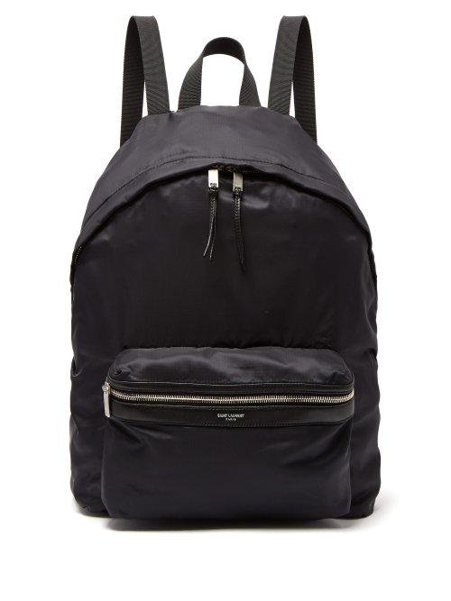 Matchesfashion.com Saint Laurent - City Nylon Backpack - Mens - Black