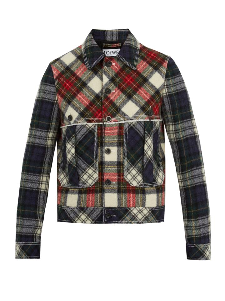 Loewe Tartan Wool Jacket