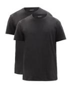 Matchesfashion.com Neil Barrett - Pack Of Two Cotton-jersey T-shirts - Mens - Black