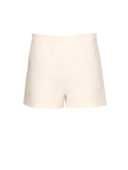 Valentino Virgin Wool And Silk-blend Crepe Shorts