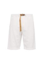 Matchesfashion.com White Sand - Drawstring Waist Belted Cotton Blend Shorts - Mens - White