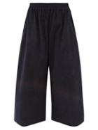 Cawley Studio - May Cropped Cotton-corduroy Trousers - Womens - Navy
