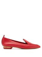 Matchesfashion.com Nicholas Kirkwood - Beya Grained Leather Loafers - Womens - Red