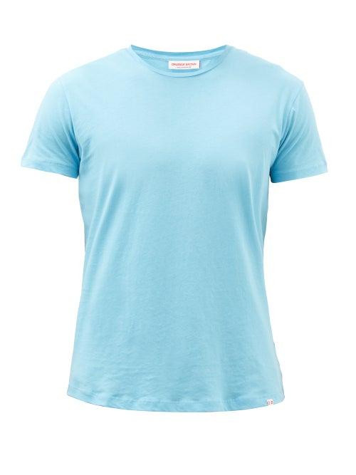 Orlebar Brown - Ob-t Cotton-jersey T-shirt - Mens - Light Blue