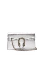 Gucci - Dionysus Super Mini Leather Cross-body Bag - Womens - Silver