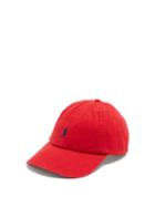 Matchesfashion.com Polo Ralph Lauren - Logo Embroidered Cotton Cap - Mens - Red