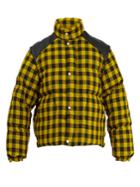 Gucci Gingham-check Sleeve Detachable Padded Jacket