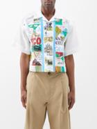 S.s. Daley - One-of-a-kind Vintage Cotton Patchwork Shirt - Mens - Cream Multi