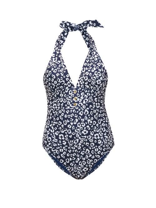 Matchesfashion.com Heidi Klein - Tanzania Scalloped Leopard-print Swimsuit - Womens - Leopard