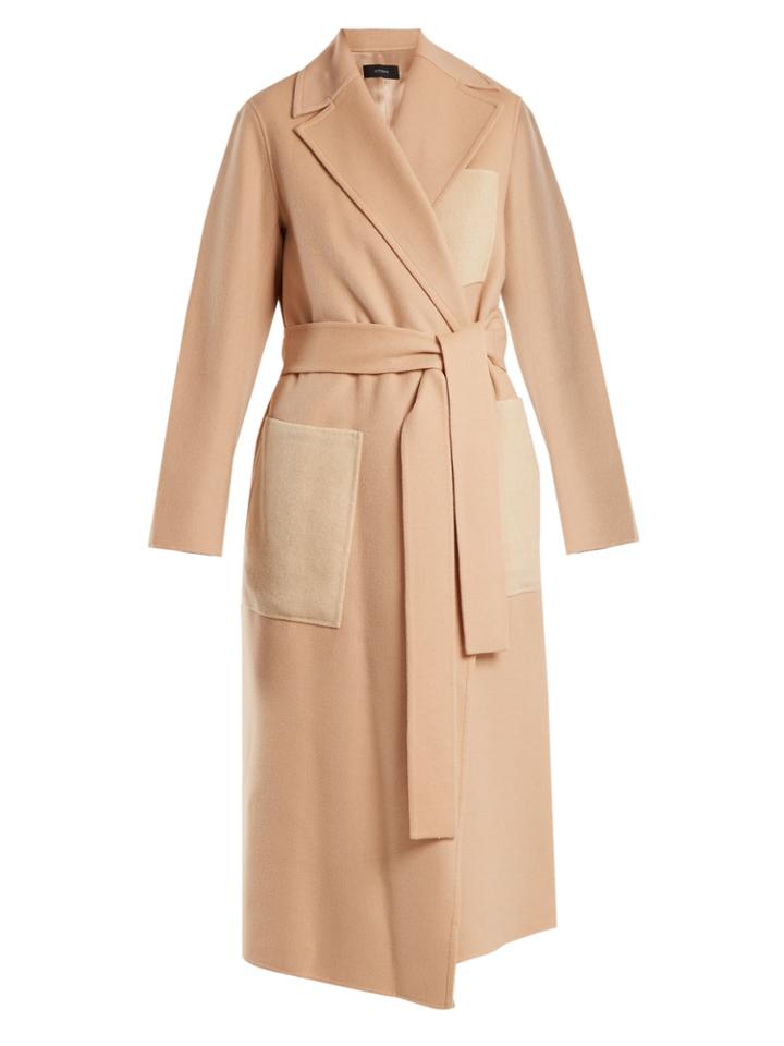 Joseph Beth Patch-pocket Wool And Cashmere-blend Coat