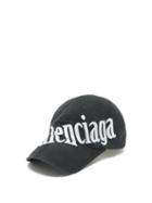 Balenciaga - Logo-embroidered Cotton Baseball Cap - Mens - Black