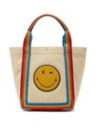 Ladies Bags Anya Hindmarch - Pont Small Stripe-trimmed Canvas Tote Bag - Womens - Multi
