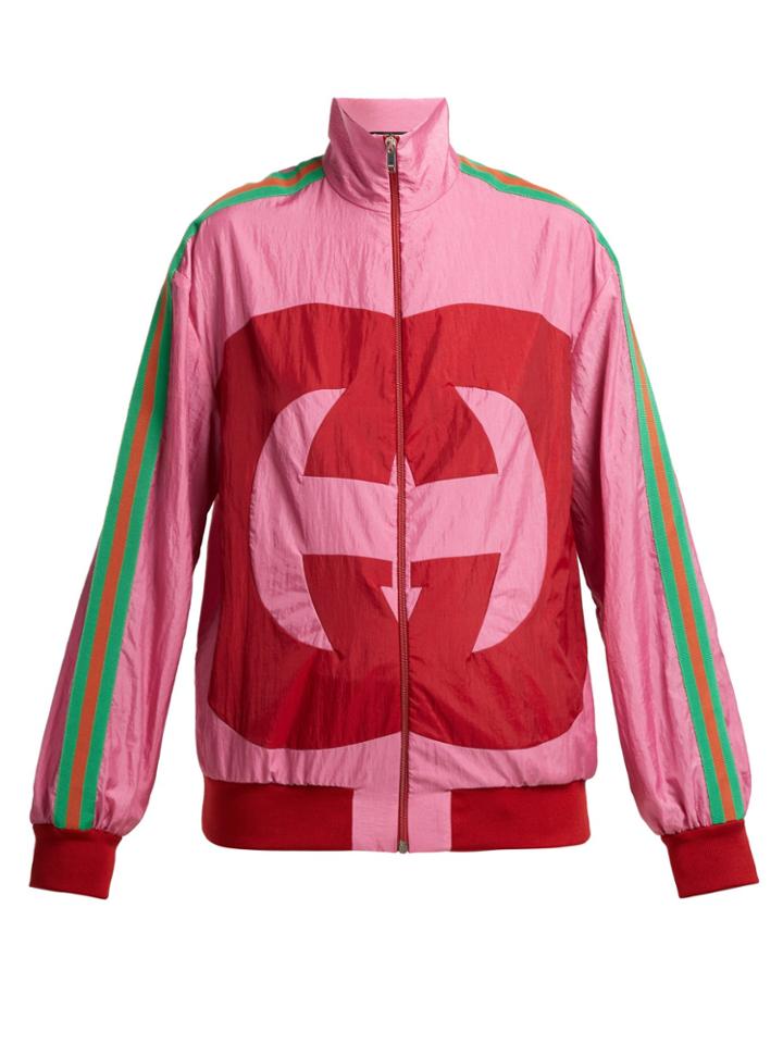 Gucci Gg Logo Nylon Jacket